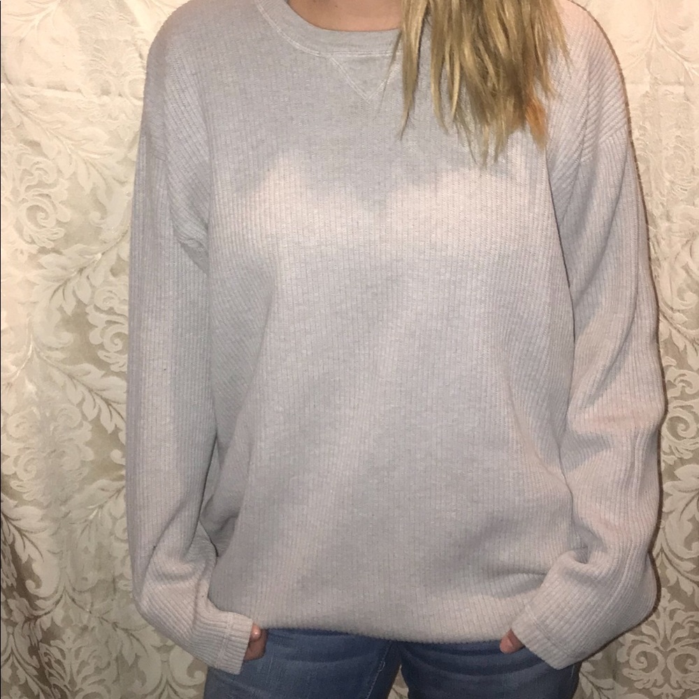 Comfy gray oversized sweater